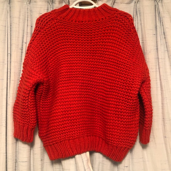 Red chunky sweater (brand new) - Picture 4 of 4